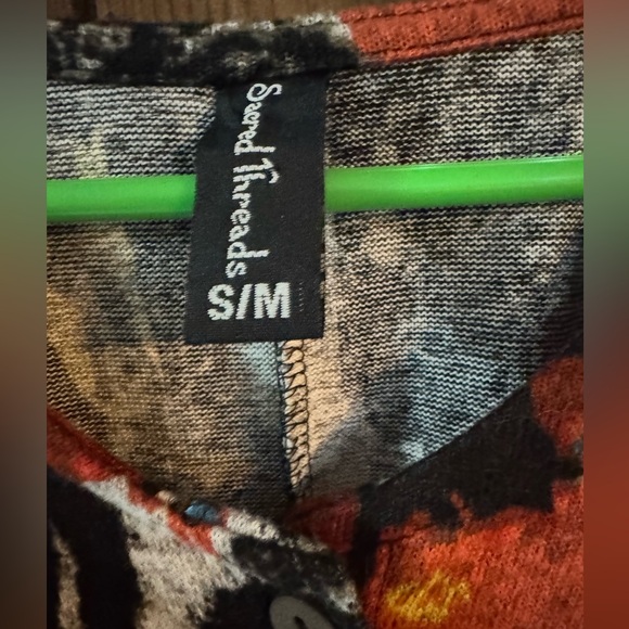 Sacred Threads Multicolor Abstract Blouse - Picture 2 of 4